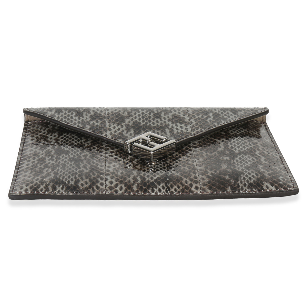 Fendi Multicolor Python FF Small Busta Pouch - image 5